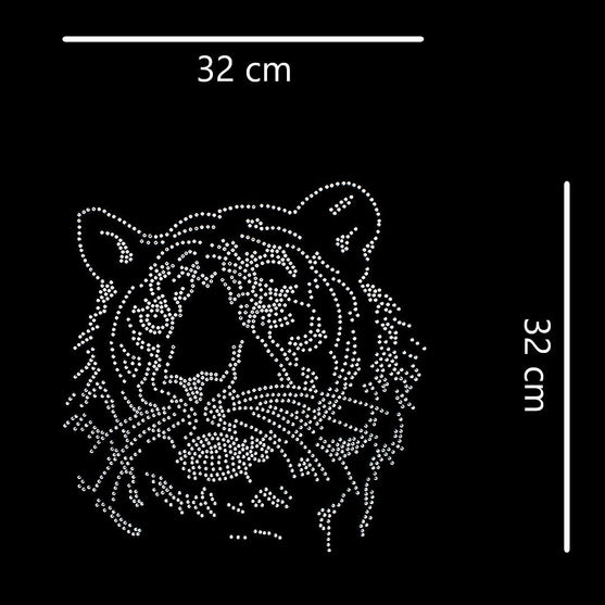 Aplique Tigre Strass BY DELUXE Chile
