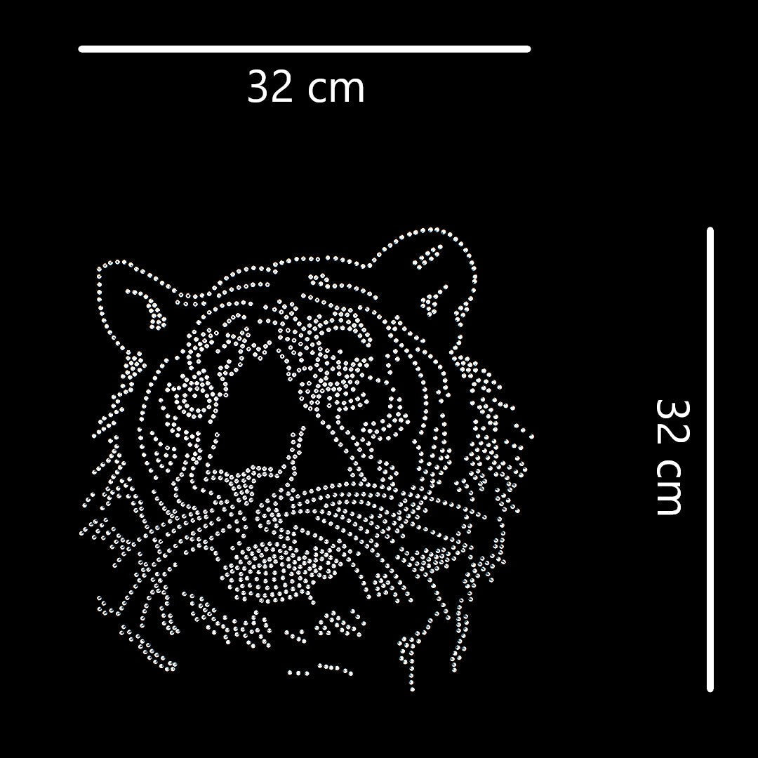 Aplique Tigre Strass BY DELUXE Chile